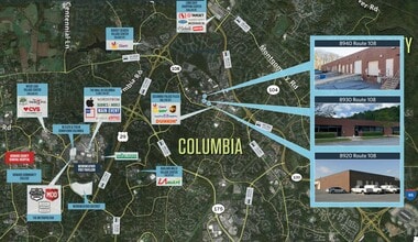 8910 Route 108, Columbia, MD à louer Carte– Image 2 sur 3