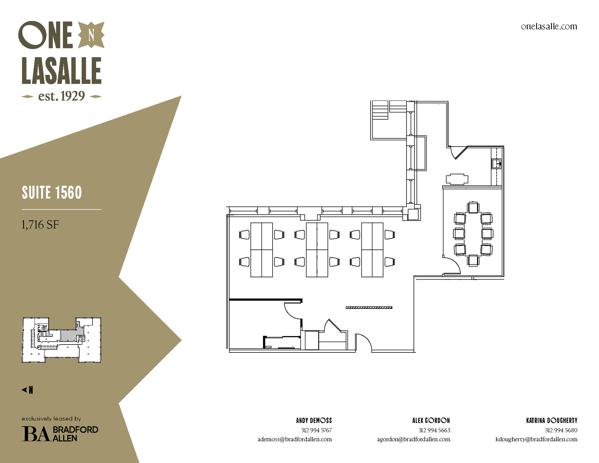 1 N La Salle St, Chicago, IL à louer Plan d’étage– Image 1 sur 4