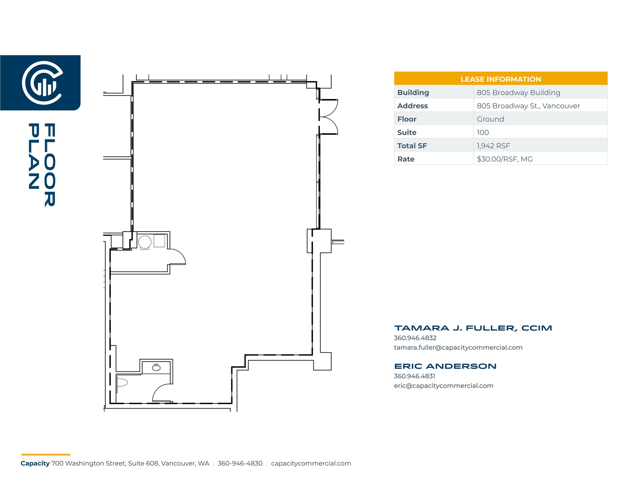 805 Broadway St, Vancouver, WA à louer Plan de site– Image 1 sur 1