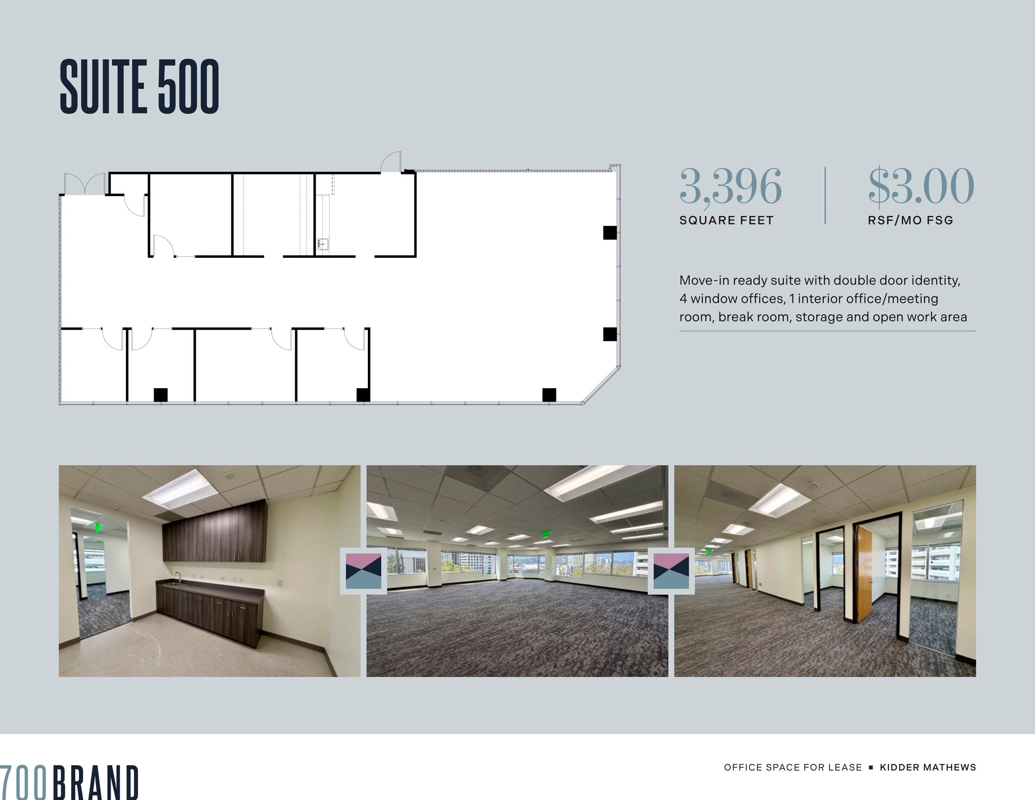 700 N Brand Blvd, Glendale, CA à louer Plan d’étage– Image 1 sur 4
