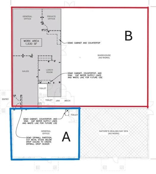 N96W15504-N96W15508 County Line Rd, Germantown, WI à louer - Plan d’étage – Image 2 sur 2
