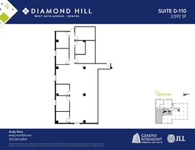 2490 W 26th Ave, Denver, CO à louer Plan d’étage– Image 1 sur 2
