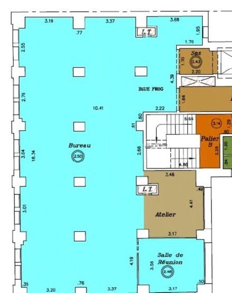 10 Rue Mercoeur, Paris à louer - Plan d’étage – Image 3 sur 4