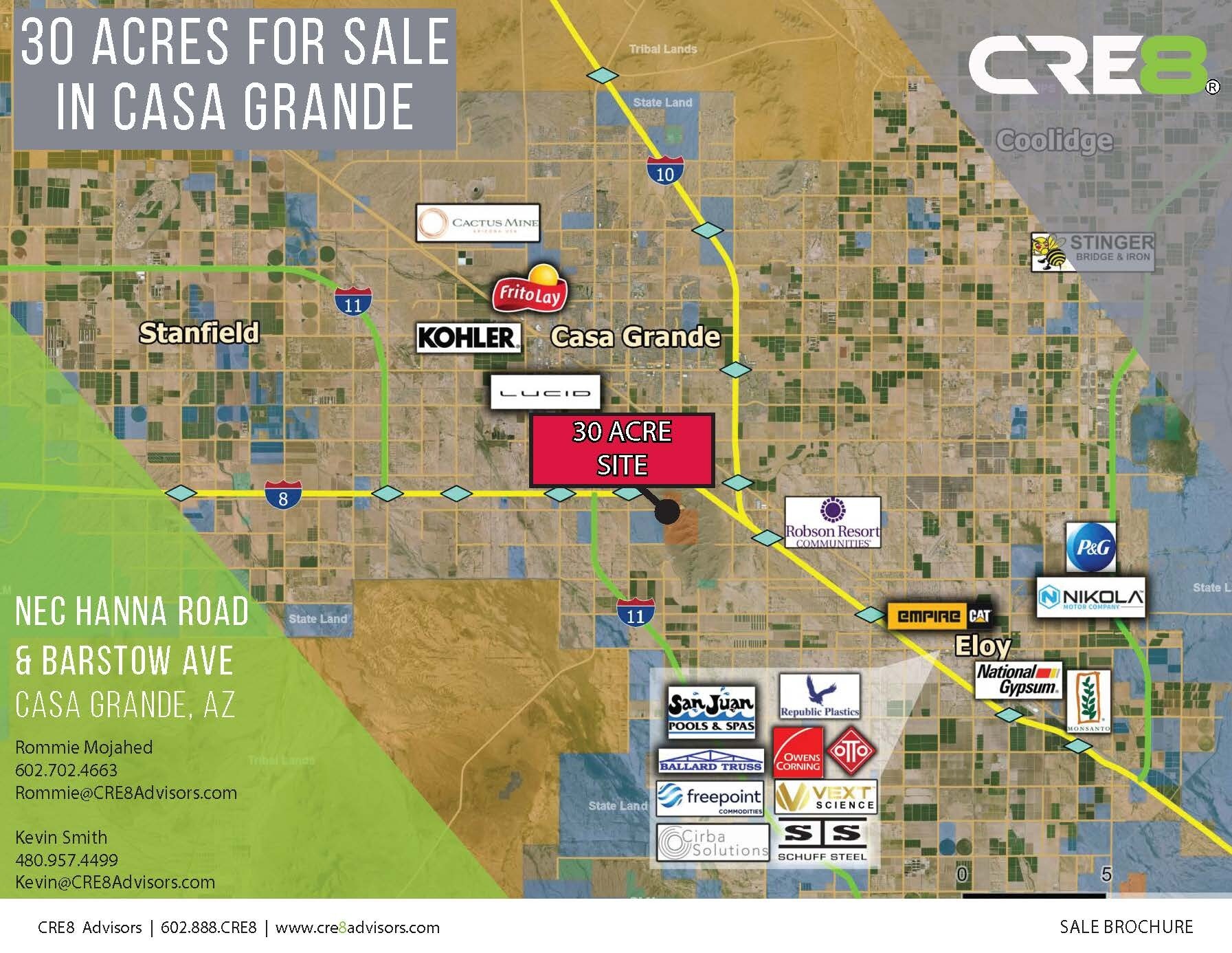 NEC Hanna Road & Barstow ave, Casa Grande, AZ à vendre Photo principale– Image 1 sur 4