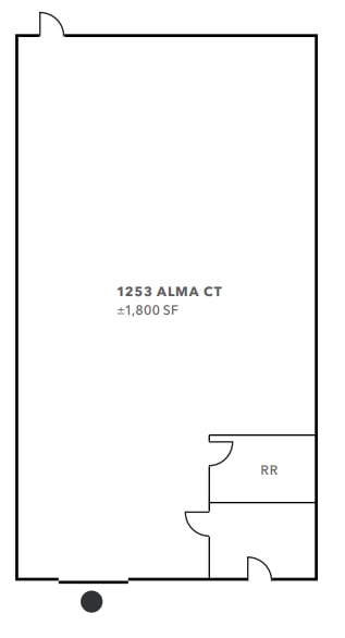 1268-1286 Alma Ct, San Jose, CA à louer Plan d’étage– Image 1 sur 1
