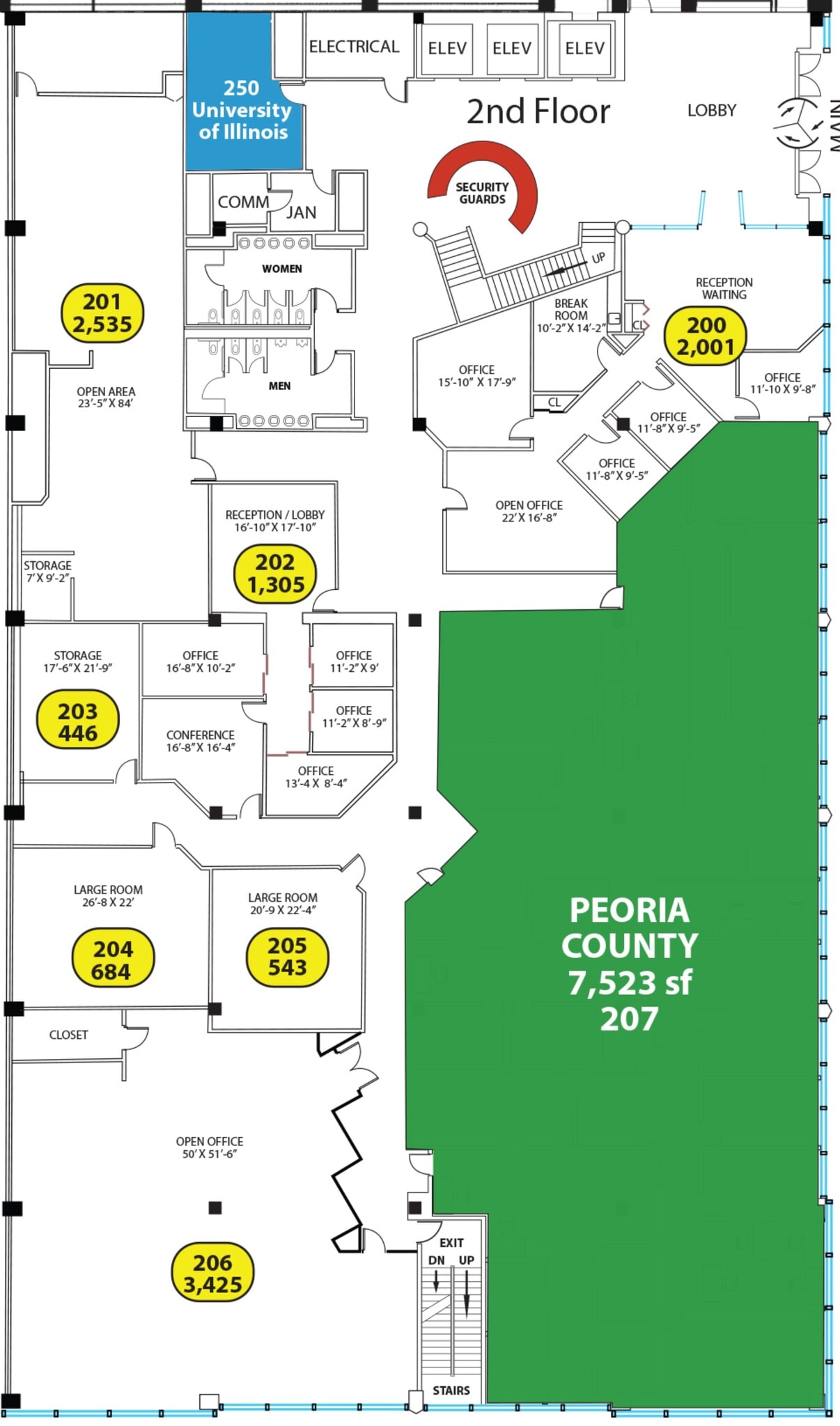 211 Fulton St, Peoria, IL à louer Plan de site– Image 1 sur 1