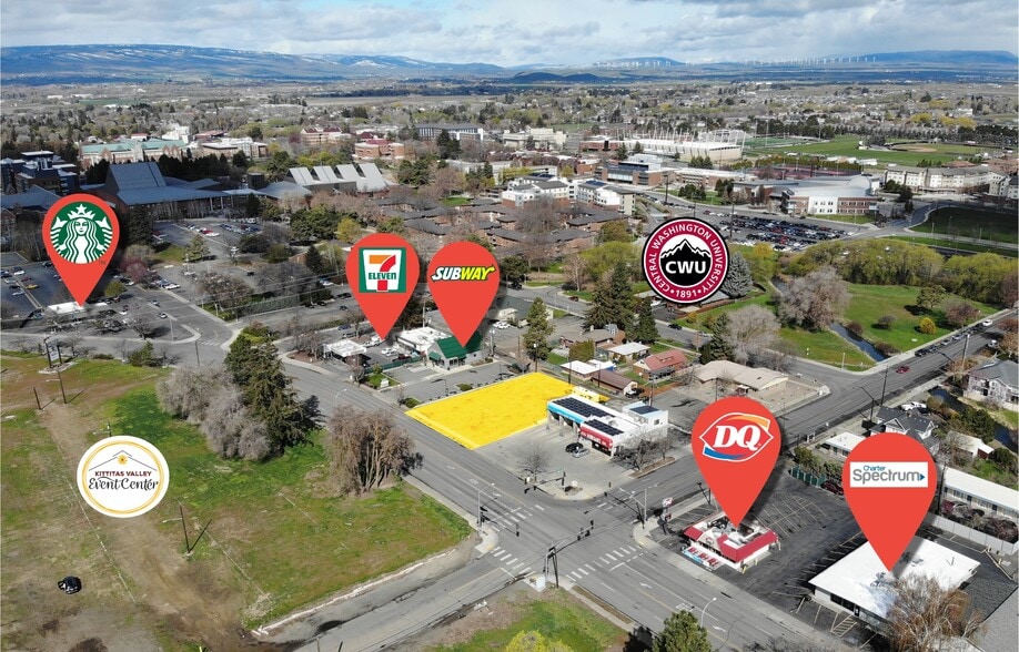 1011 E University Way, Ellensburg, WA à vendre - Aérien – Image 1 sur 4