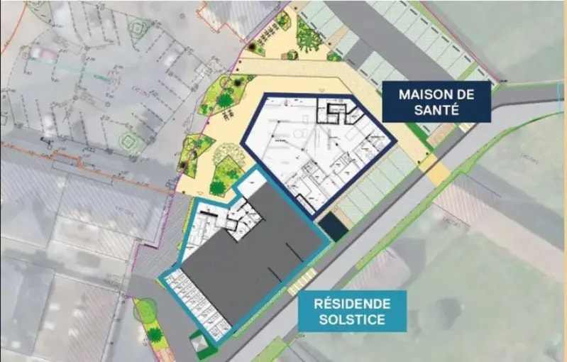 Bureau dans Hermanville-sur-Mer à vendre - Plan de site – Image 3 sur 5