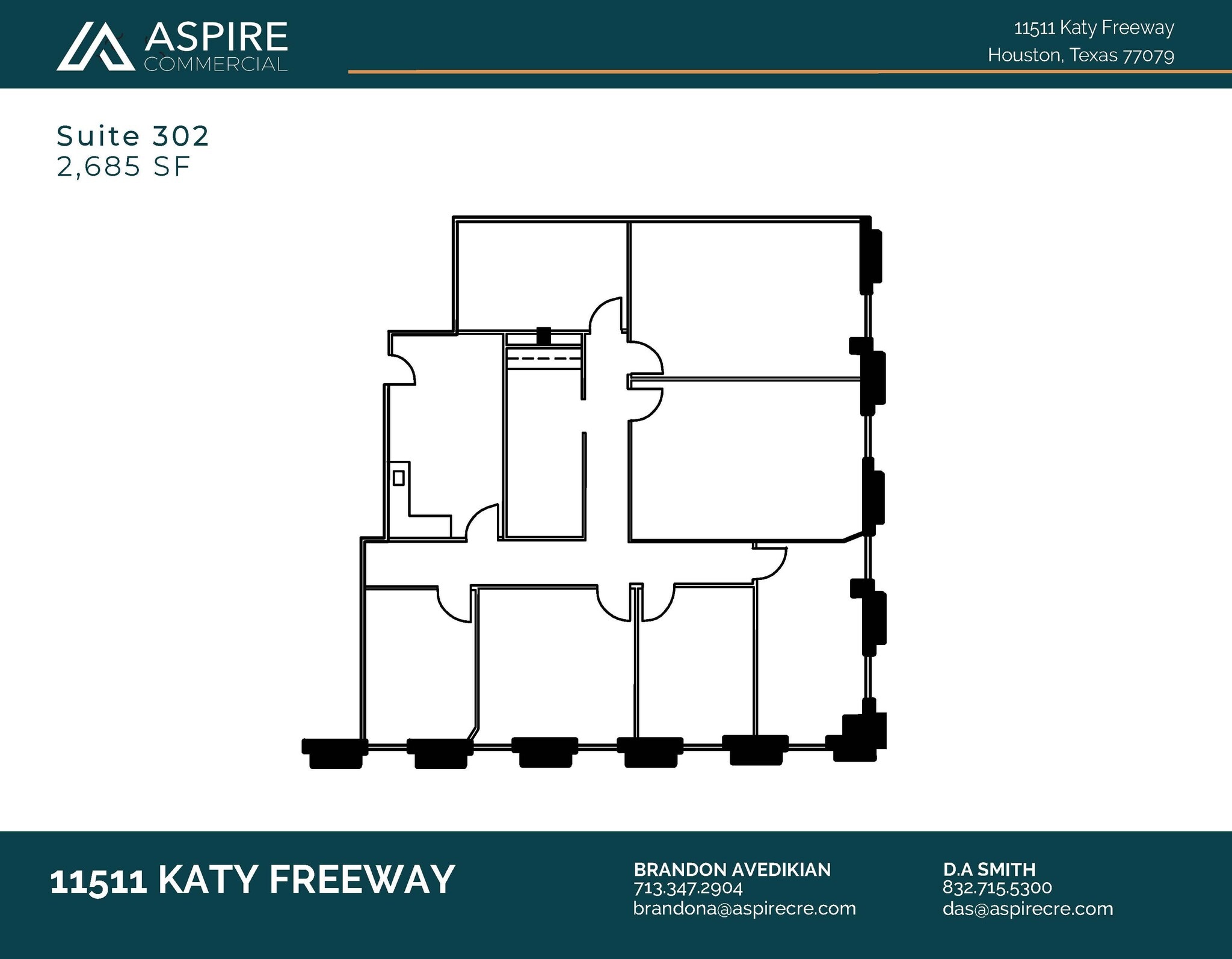 11511 Katy Fwy, Houston, TX à louer Plan d’étage– Image 1 sur 1