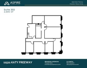 11511 Katy Fwy, Houston, TX à louer Plan d’étage– Image 1 sur 1