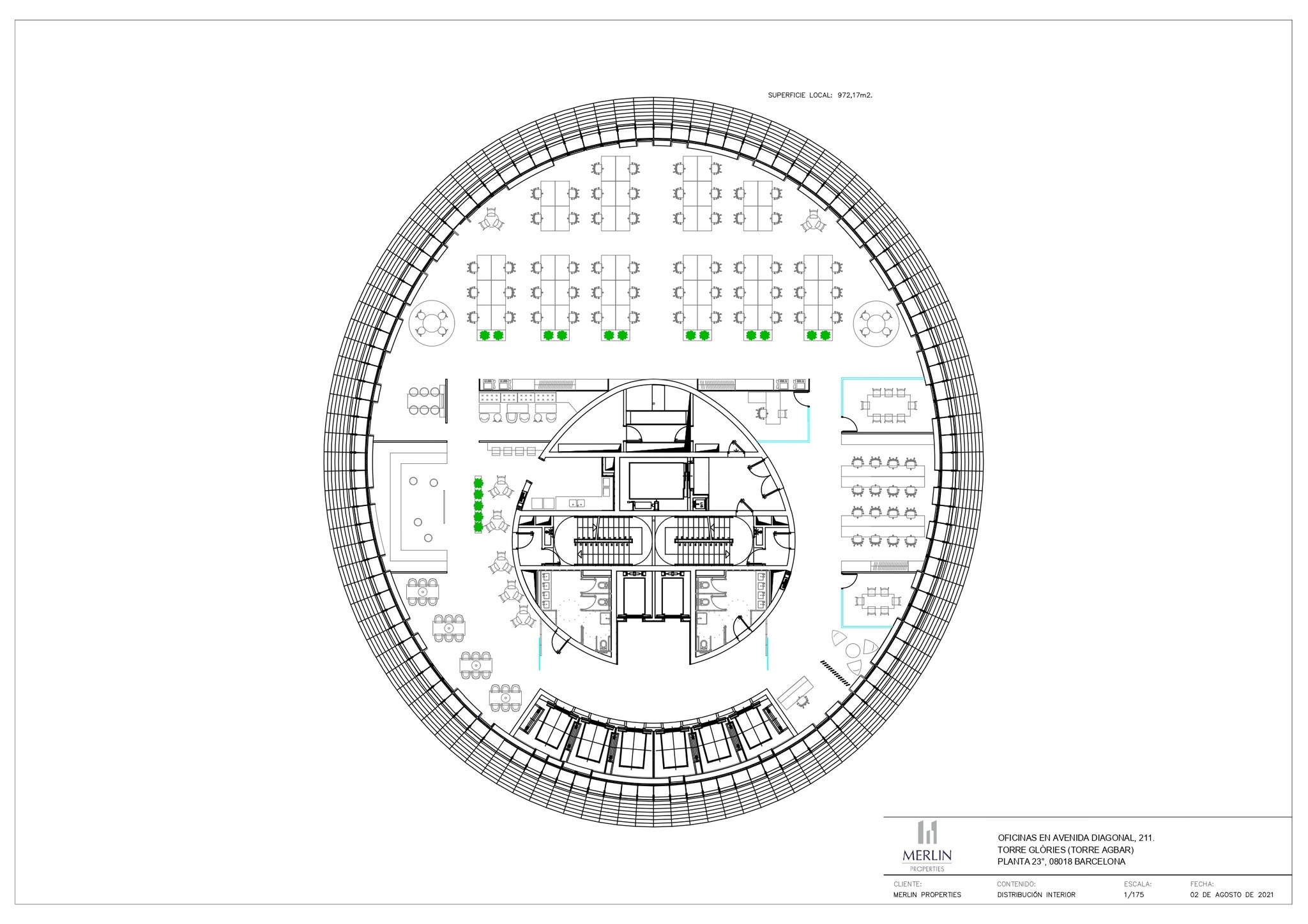 Avinguda Diagonal, 211, Barcelone, Barcelona à louer Plan d’étage type– Image 1 sur 2