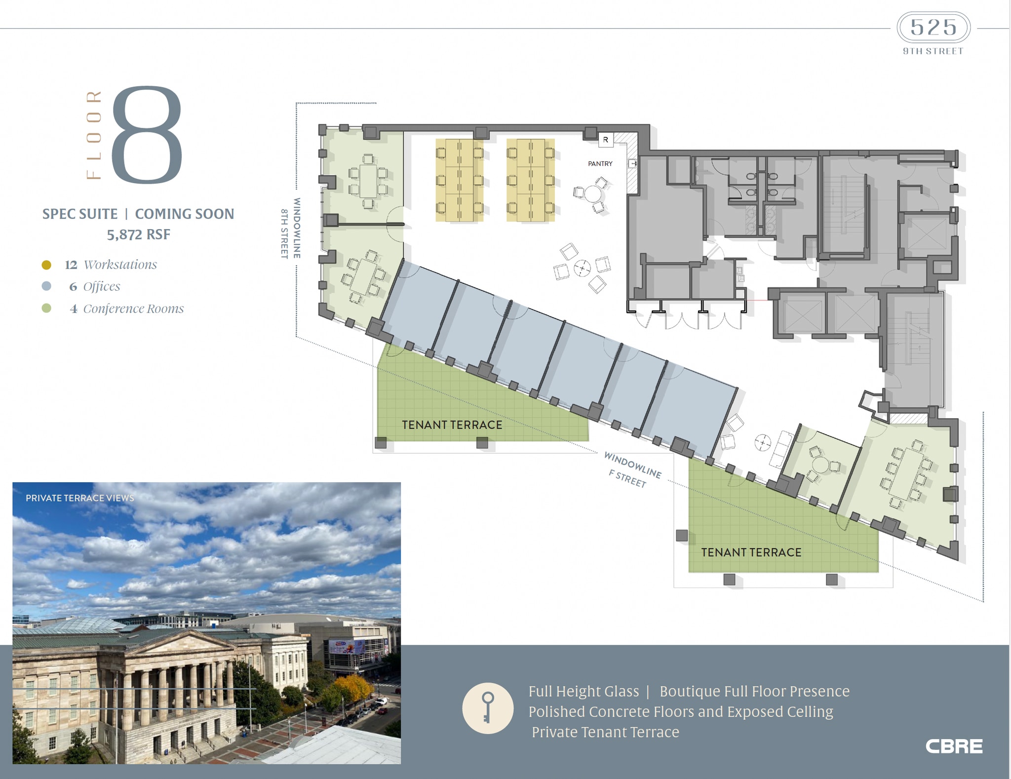 525 9th St NW, Washington, DC à louer Plan d’étage– Image 1 sur 1