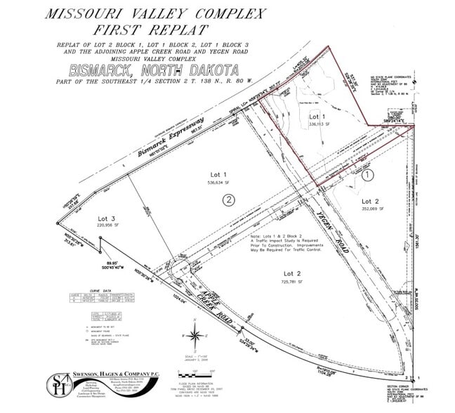761 Yegen Rd, Bismarck, ND à vendre - Plan cadastral – Image 3 sur 4