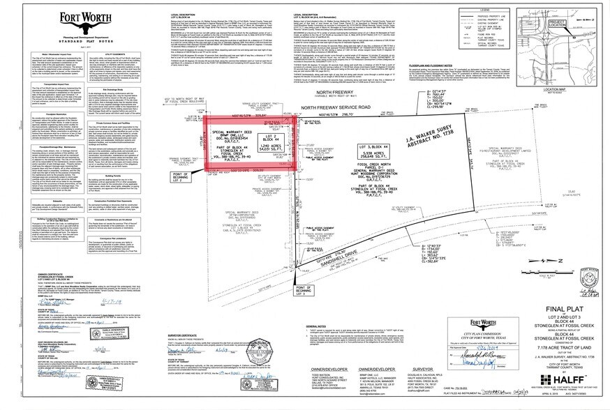 5800 N Freeway, Fort Worth, TX à vendre - Plan cadastral – Image 3 sur 4