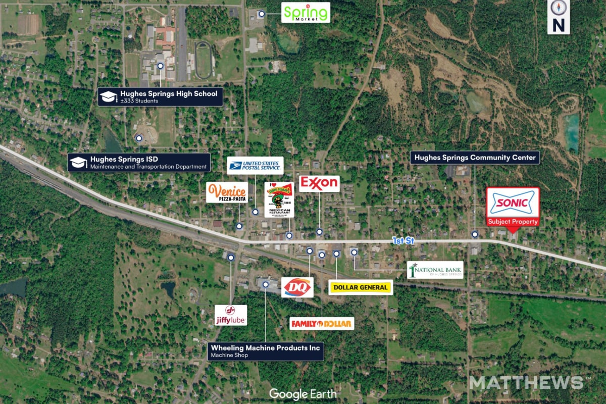 1006 E First St, Hughes Springs, TX à vendre Photo principale– Image 1 sur 2