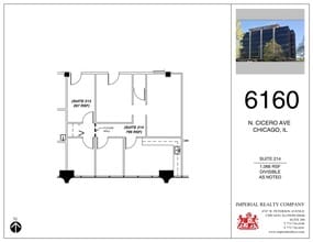 6160 N Cicero Ave, Chicago, IL à louer Plan de site– Image 1 sur 4