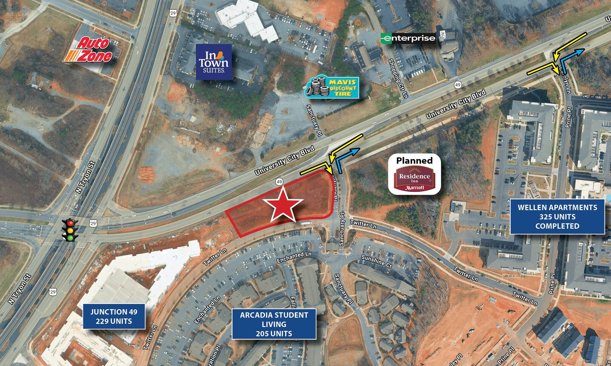 Corner Of N Tryon St & University City Blvd, Charlotte, NC à vendre Photo principale– Image 1 sur 2