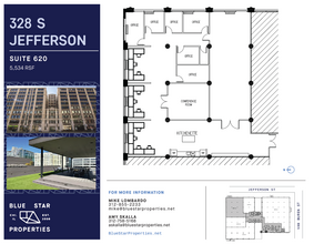 328 S Jefferson St, Chicago, IL à louer Plan d’étage– Image 1 sur 5