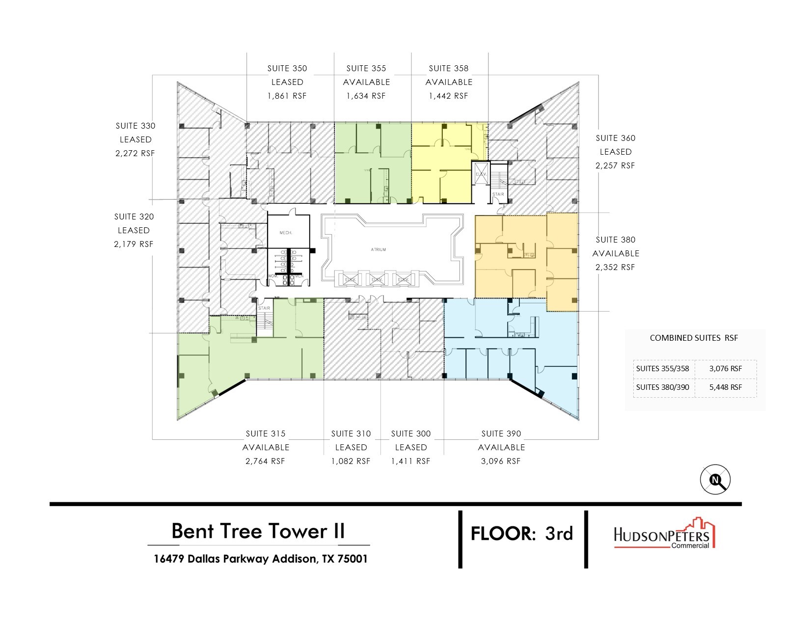 16479 Dallas Pky, Addison, TX à louer Plan d’étage– Image 1 sur 2