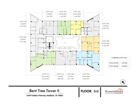 16479 Dallas Pky, Addison, TX à louer Plan d’étage– Image 1 sur 2