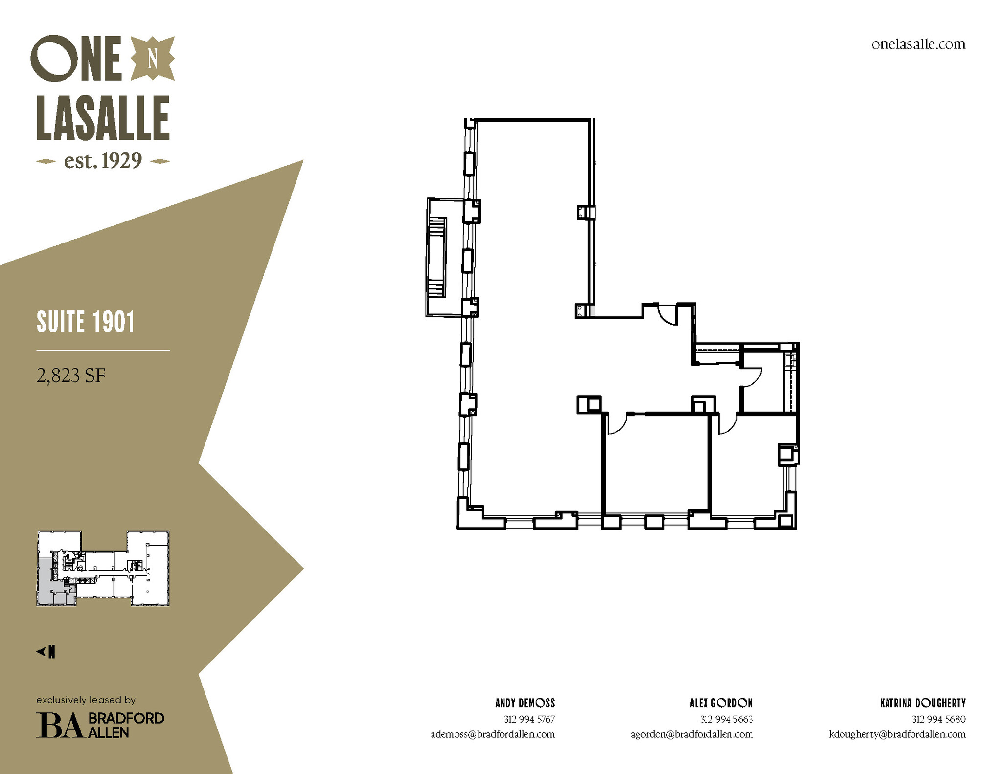 1 N La Salle St, Chicago, IL à louer Plan d’étage– Image 1 sur 2