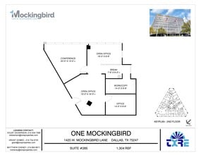 1420 W Mockingbird Ln, Dallas, TX à louer Plan d’étage– Image 1 sur 1