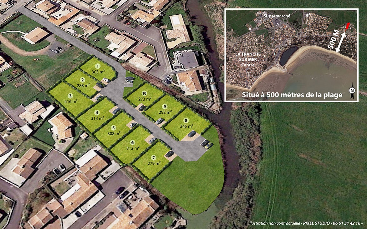 Terrain dans La Tranche-sur-Mer à vendre Plan de site– Image 1 sur 2