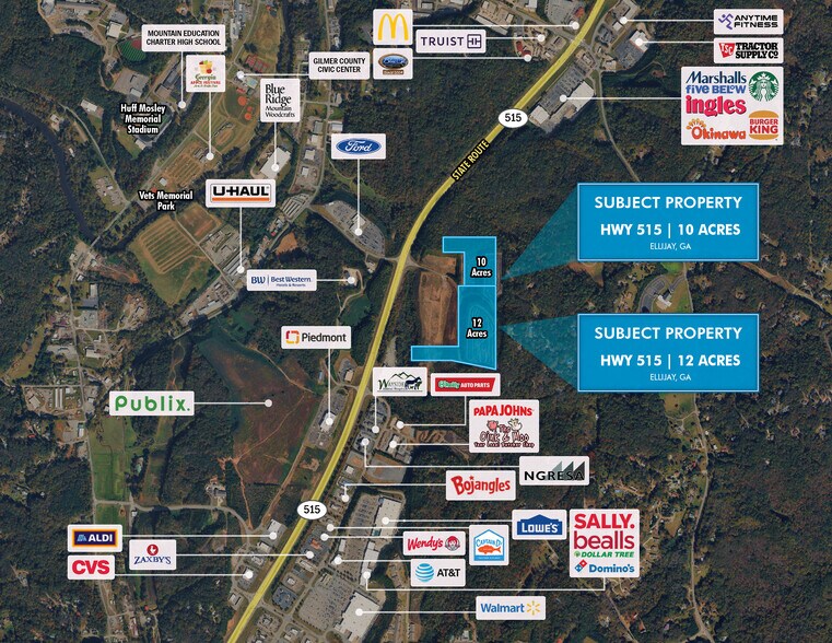 722 Chinquapin Road / 515 HWY hwy, Ellijay, GA à vendre - Photo de l’immeuble – Image 1 sur 1