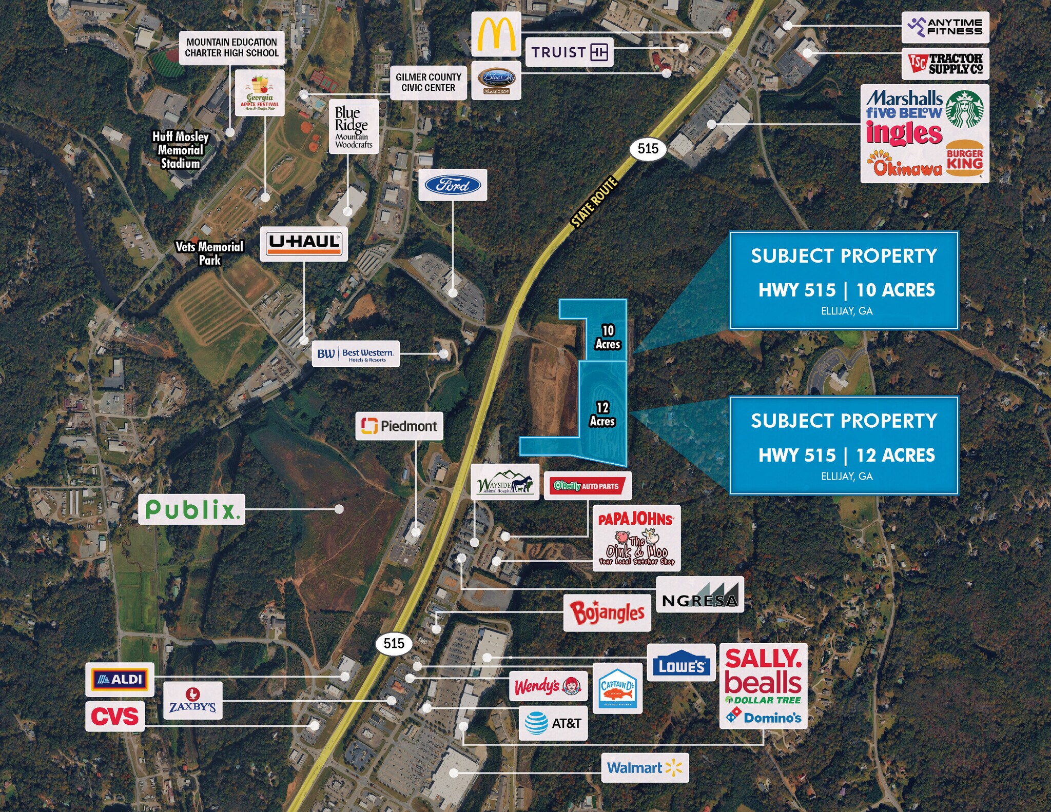 722 Chinquapin Road / 515 HWY hwy, Ellijay, GA à vendre Photo de l’immeuble– Image 1 sur 2