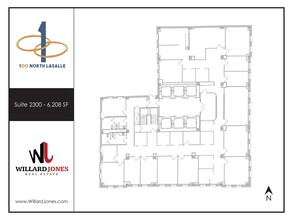 100 N LaSalle St, Chicago, IL à louer Plan d’étage– Image 1 sur 1