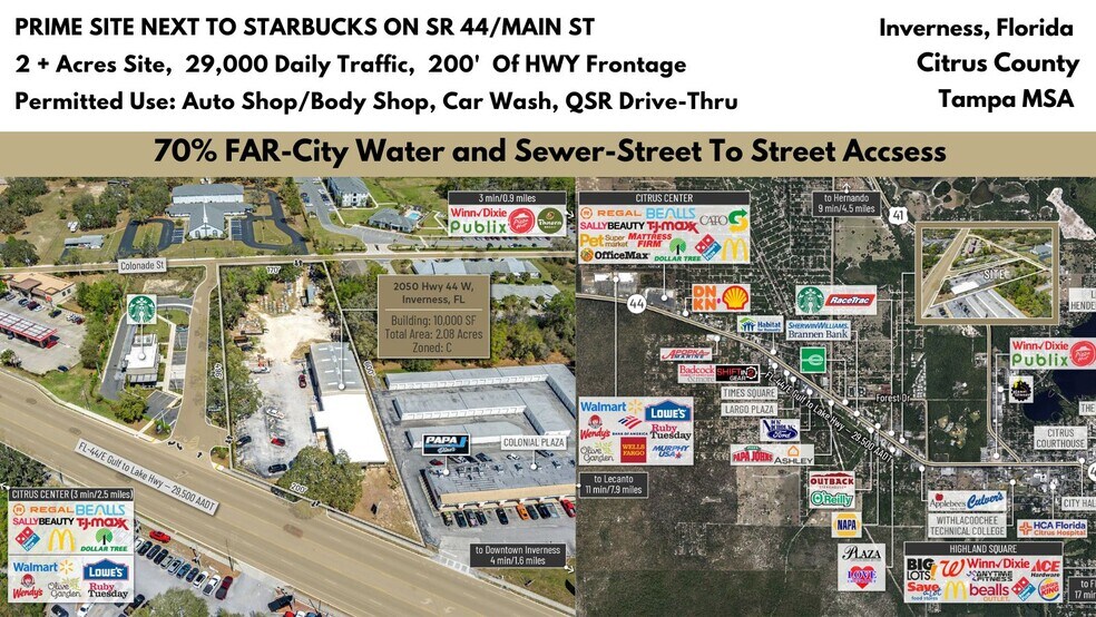 2050 Highway 44 W, Inverness, FL à vendre - Photo de l’immeuble – Image 1 sur 39
