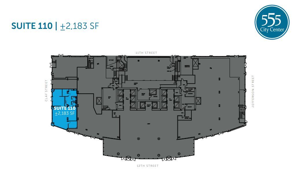 555 12th St, Oakland, CA à louer Plan d’étage– Image 1 sur 1