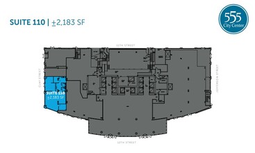 555 12th St, Oakland, CA à louer Plan d’étage– Image 1 sur 1