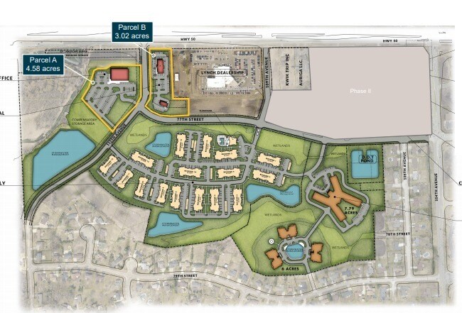 SWC Highway 50 & 104th Ave, Pleasant Prairie, WI à louer - Plan de site – Image 2 sur 4