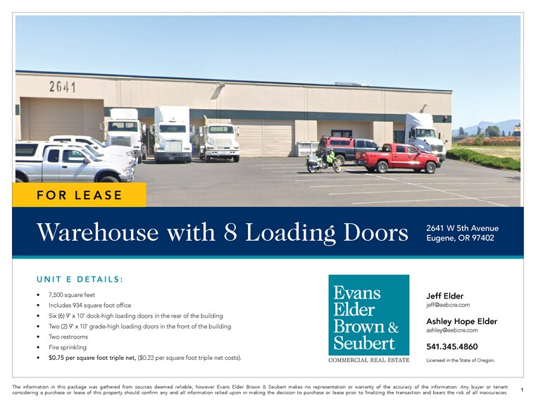 2641 W 5th Ave, Eugene, OR à louer - Photo de l’immeuble – Image 2 sur 3