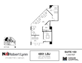 4851 Lyndon B Johnson Fwy, Dallas, TX à louer Plan d’étage– Image 1 sur 1
