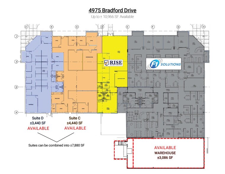 4975 Bradford Dr, Huntsville, AL à louer - Plan d’étage – Image 3 sur 3