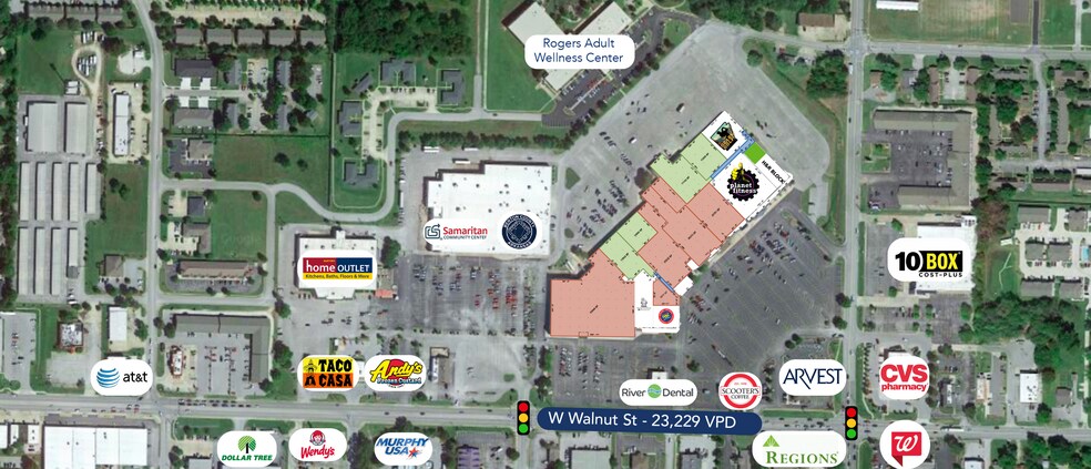 100 N Dixieland Rd, Rogers, AR à louer - Photo de l’immeuble – Image 2 sur 7