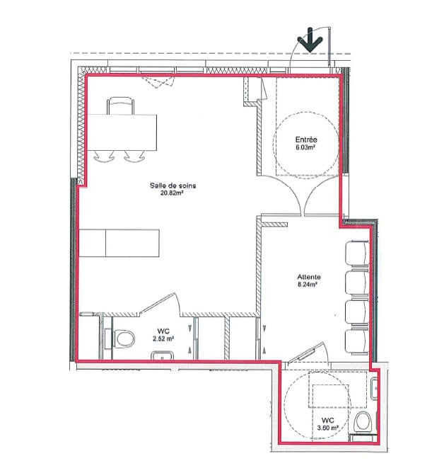23 Rue Andre Malatray, Lux à louer Plan d’étage– Image 1 sur 2