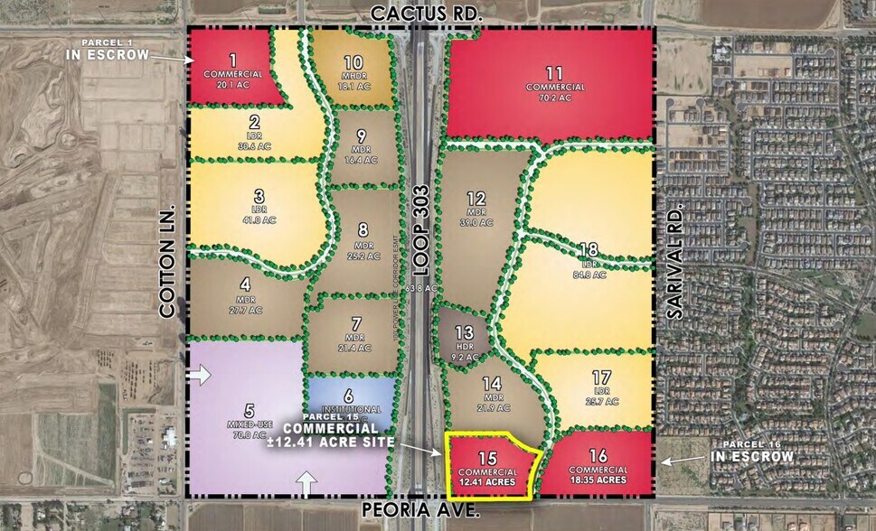 Loop 303 & W Peoria, Surprise, AZ à vendre - Aérien – Image 3 sur 6