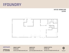 623 S Cedar St, Charlotte, NC à louer Plan d’étage– Image 2 sur 2