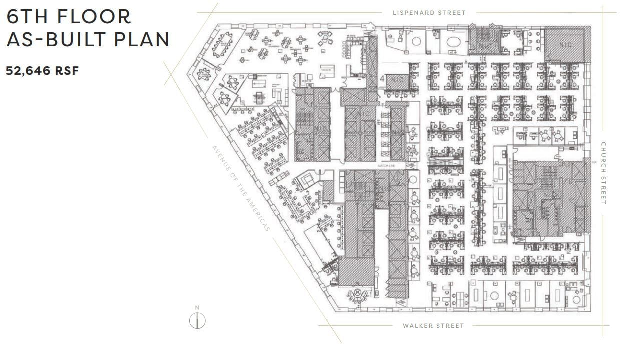 32 Avenue of the Americas, New York, NY à louer Plan d’étage– Image 1 sur 3