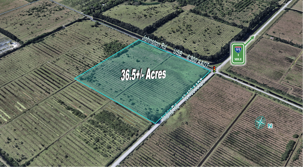 36.6+/- Ac. Available in, Fort Pierce, FL à vendre - Photo principale – Image 1 sur 6