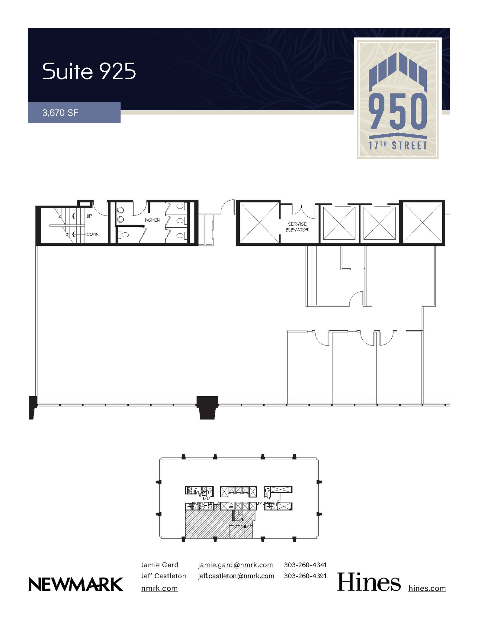 950 17th St, Denver, CO à louer Plan d’étage– Image 1 sur 7