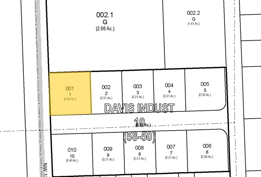 1165 NW 55th St, Fort Lauderdale, FL à vendre - Plan cadastral – Image 3 sur 3