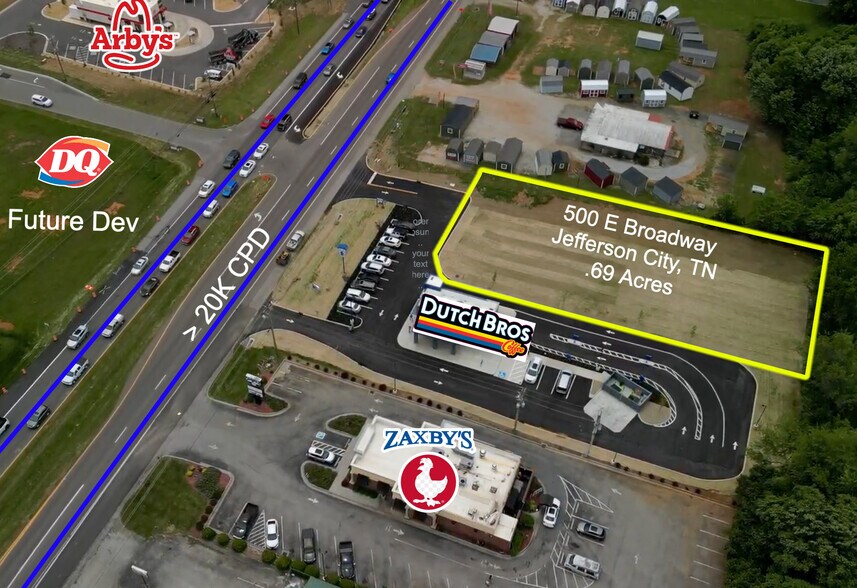 500 E Broadway Blvd, Jefferson City, TN à vendre - Photo principale – Image 1 sur 13