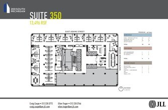 200 S Michigan Ave, Chicago, IL à louer Plan d’étage– Image 1 sur 1