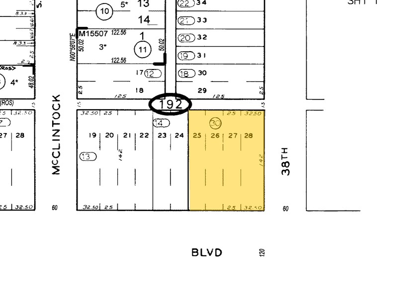 3780 El Cajon Blvd, San Diego, CA à louer - Plan cadastral – Image 3 sur 7