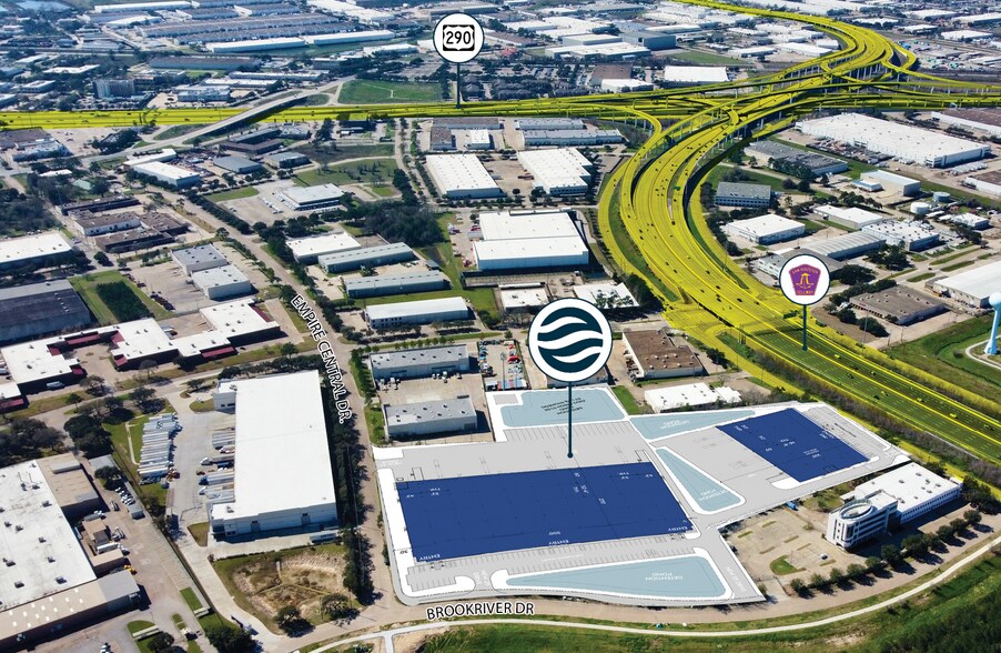 Brookhollow West Industrial Park portefeuille de 2 biens à vendre sur LoopNet.fr - Photo de l’immeuble – Image 2 sur 4
