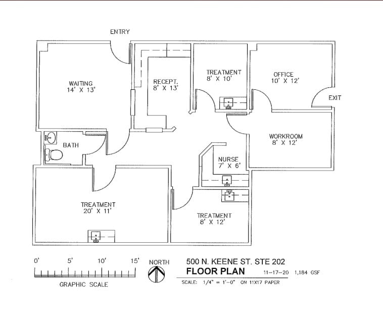 500 N Keene St, Columbia, MO à louer Plan d’étage– Image 1 sur 1